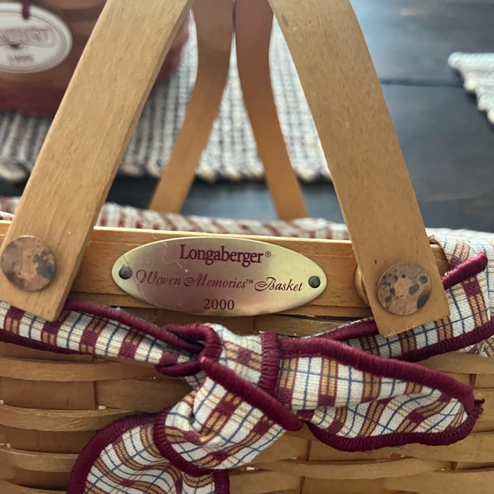 Longaberger Homestead Basket with Red Accents - Picture 6 of 10